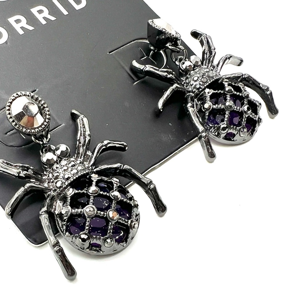 NWT Torrid jeweled spider drop earrings